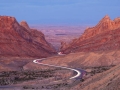 I-70 Spotted Wolf Overlook at Twilight, San Rafael Swell, Utah