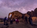 Night Photographer Swarm at Cyclops/Triple Arch - Alabama Hills, California