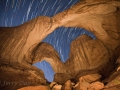 Double Arch Star Trails, Arches National Park, Utah