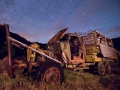 Abandoned truck nightscape - Harper ghost town - Nine Mile Canyon