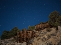 Historic Masonic Mine ruins by night