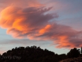 Sunset clouds at the historic Masonic Mine ruins