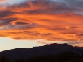 Sunset clouds at the historic Masonic Mine ruins