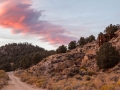 Sunset at the historic Masonic Mine ruins