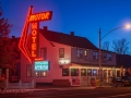 Motor Motel neon at Bridgeport, CA