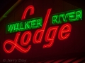 Walker River Lodge neon at Bridgeport, CA