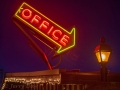 Walker River Lodge office neon at Bridgeport, CA