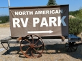 North American RV Park - Sign