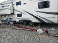 Paradise Shores RV Park - Hookups. Our least favorite aspect of the park is the  placement of hookups at far corner of site, as well as proximity of  sewer & in-ground water hookups.