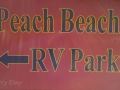 Peach Beach RV Park Sign