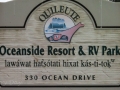 Quileute Oceanside Resort Sign