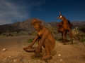 Sky Art Sculptures - Gold Miner and Pack Mule