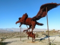 Galleta Meadows - Sky Art Sculptures - Wind God Bird & Prey