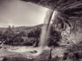 Ruin-n-Waterfall-BW-2