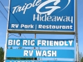 Triple G Hideaway - Sign