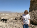 Trona Pinnacles - Kim at the Pinnacles