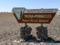 Trona Pinnacles - Sign