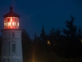 Umpqua River Lighthouse at dusk