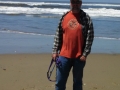 Jerry on beach at Carl G. Washburne Memorial State Park