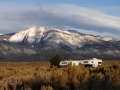 Fresh snow on Sierras, Lake Washoe State Park, Nevada