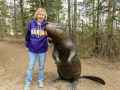 Beringia Interpretive Center - Kim & Giant Beaver