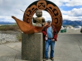 Beringia Interpretive Center - Kayak Sculpture & Jerry