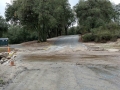 Culvert washed out after heavy rains at Silent Valley Club.