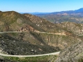 Winding mountain road CA-243 to Silent Valley Club. Not a good place for our F-350 to have a near breakdown!